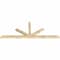 Ekena Millwork Saratoga Rough Sawn Timber Gable Bracket, Douglas Fir, 108"W x 40"H x 4"D x 4"F, 9/12 Pitch GBW108X40X0404SAR00RDF - alternate 2